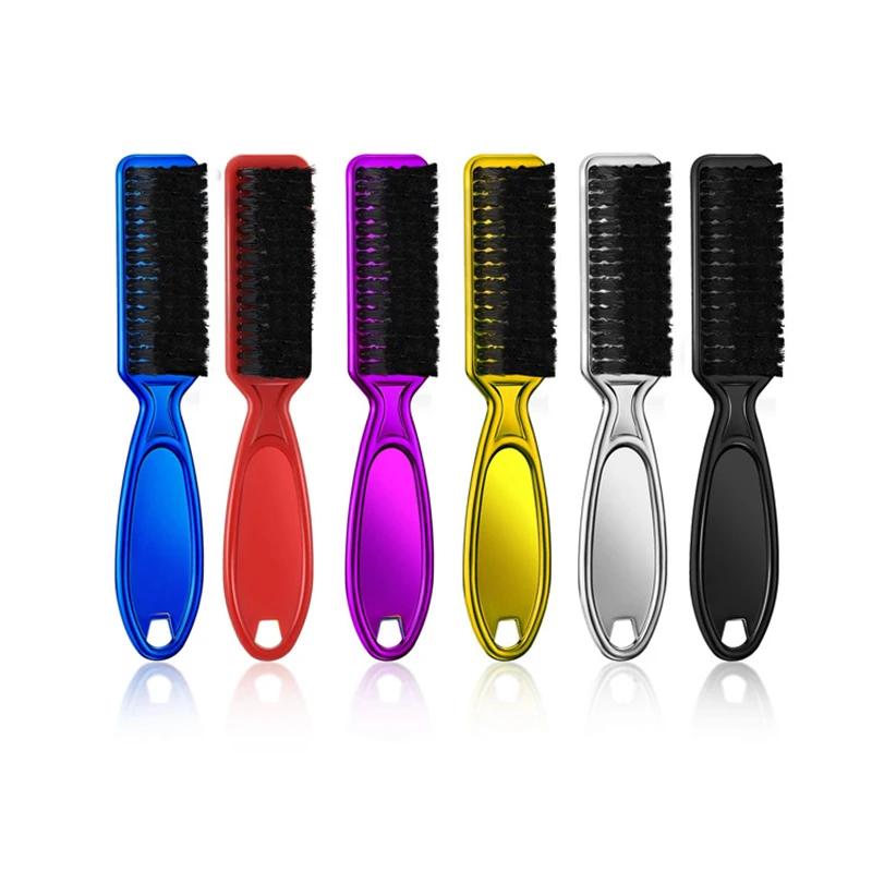Six couleurs petite barbe style brosse Logo professionnel rasage barbe brosse barbier Vintage huile