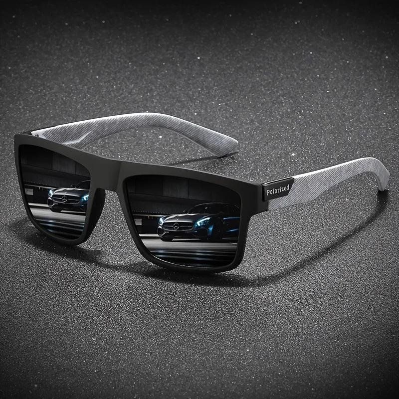 Lunettes de soleil polarisées carrées Vintage pour hommes et femmes, pour la conduite, la pêche, mar