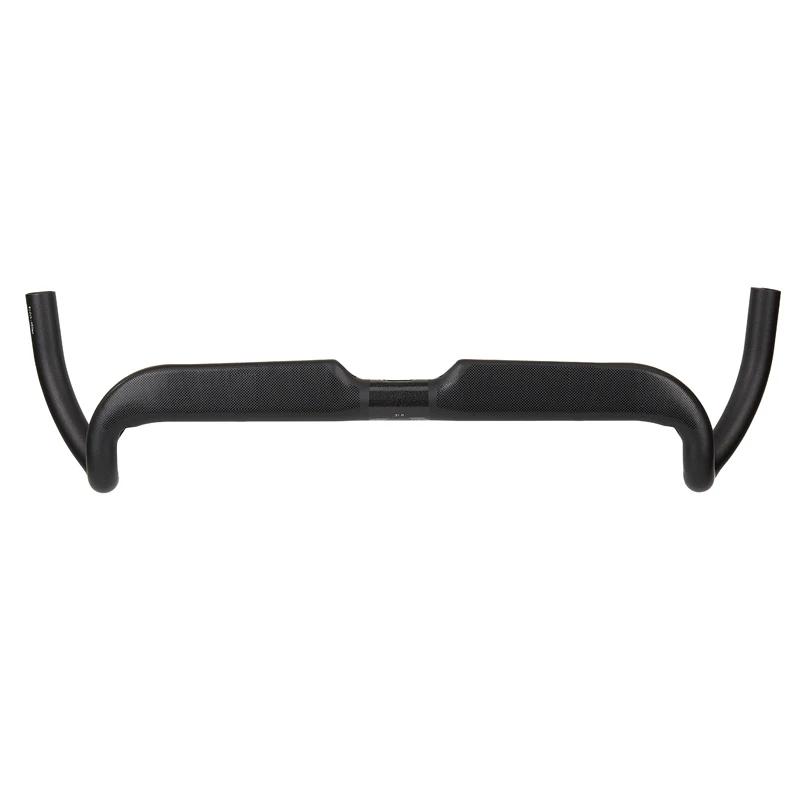 Guidon de vélo de route en carbone mat 37 Degrees Drop 80mm avec câblage entièrement intégré, ultral