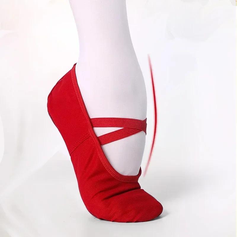 Chaussures de Ballet à bout en tissu pour filles, chaussures de danse classiques modernes pour adult