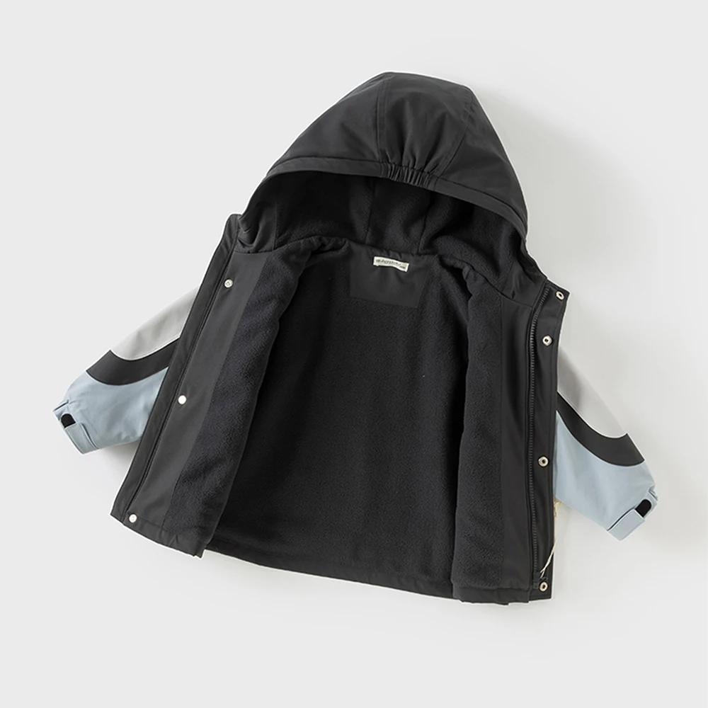 Dave Bella garçons filles printemps automne veste manteau pour enfants imperméable à capuche extérie
