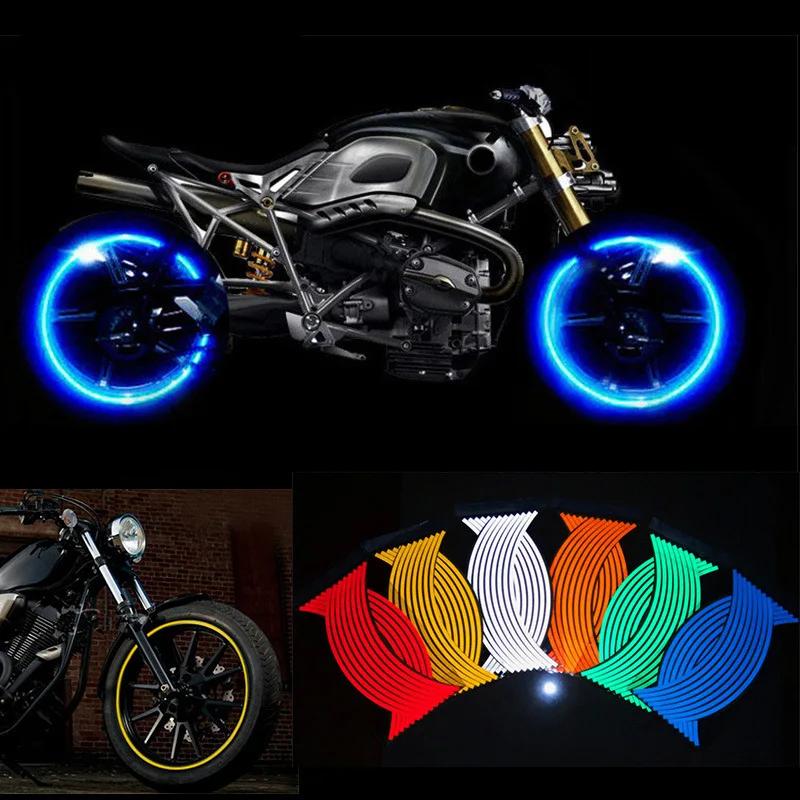 Bandes autocollantes pour roues de moto, autocollants réfléchissants pour jante, bandes de Protectio