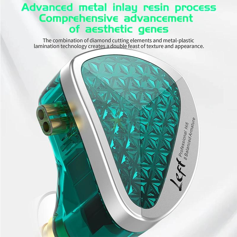KZ AS16 Pro In Ear Écouteurs 16BA Armature Équilibrée HIFI Basse Moniteur Casque Antibruit Écouteurs