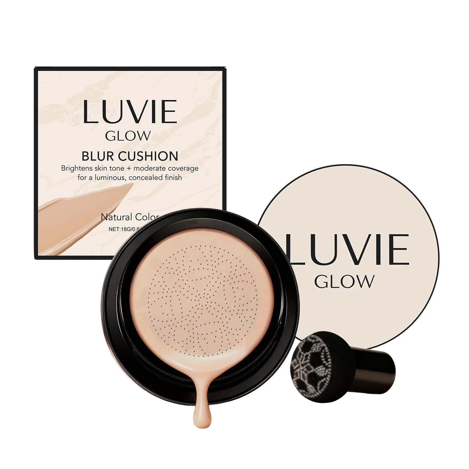 Luvie Glow fond de teint coussin tête de champignon coussin d'air CC crème BB crème visage fond de t
