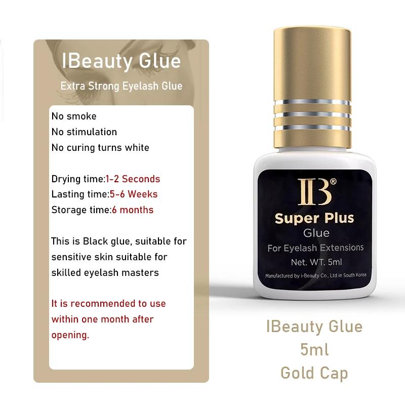 20 bouteilles d'origine IBeauty Super Plus colle pour Extensions de cils 5ml corée capuchon doré fau