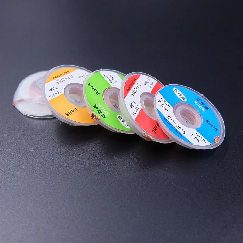 Dissouder ruban tressé cuivre soudage soudure soudure dissolvant 1/1.5/2/2.5/3/4mm fil à souder mèch