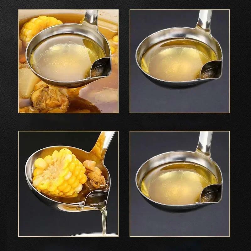 Passoire à soupe en acier inoxydable, passoire à soupe, huile de sauce, séparateur de graisse, yaour