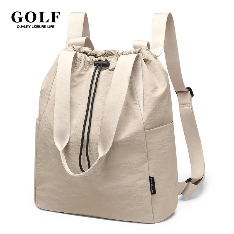 Sac à dos GOLF pour femme, sac fourre-tout convertible, sacs initiés, mignon, sac à dos à cordon de