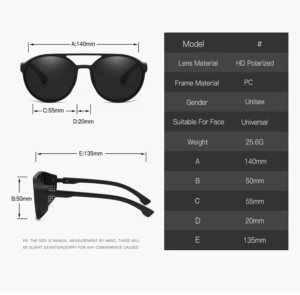 Nouvelles lunettes de soleil lunettes de conduite lunettes de soleil polarisées hommes femmes boîte