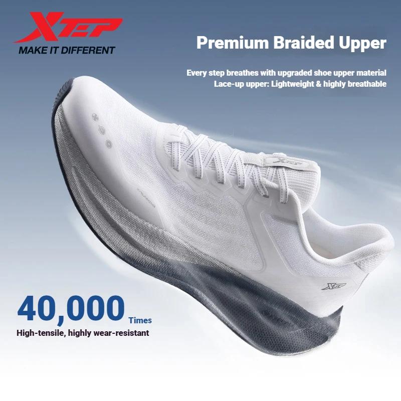 Xtep Backstay Summer pour hommes, chaussures de course antibactériennes confortables, résistantes à
