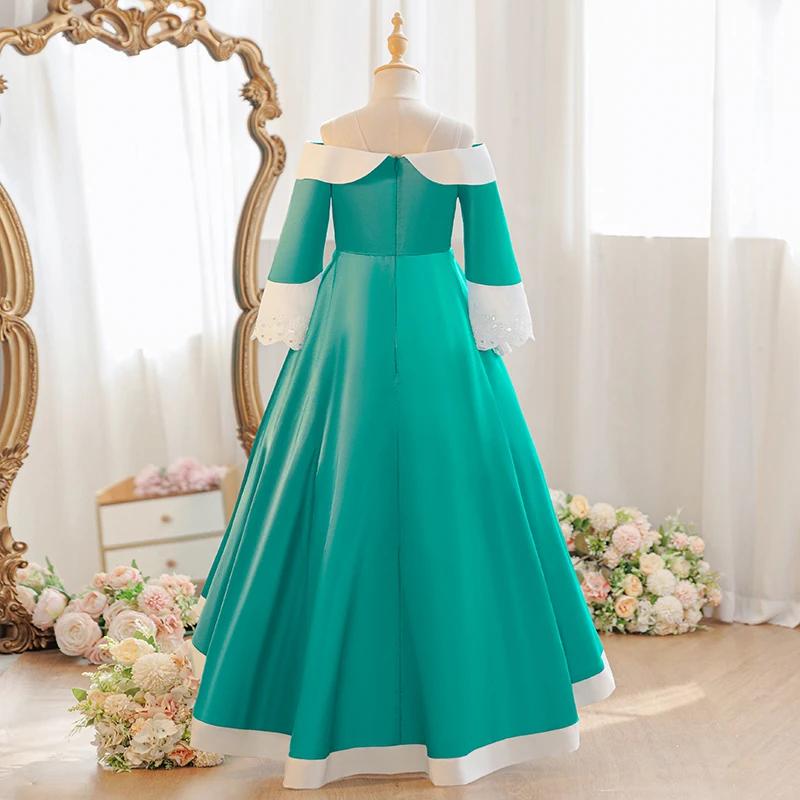 Nouvelle robe Rosalina bleue pour filles, costume d'halloween, robe de princesse pour jeu de rôle, v