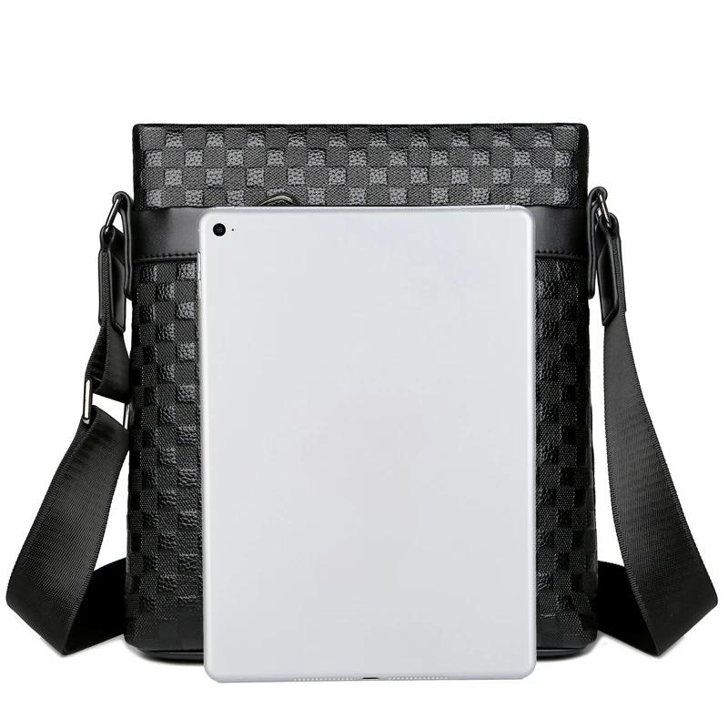 Sac à bandoulière simple en cuir de vache véritable pour hommes, nouveau Style 2025, sac d'affaires