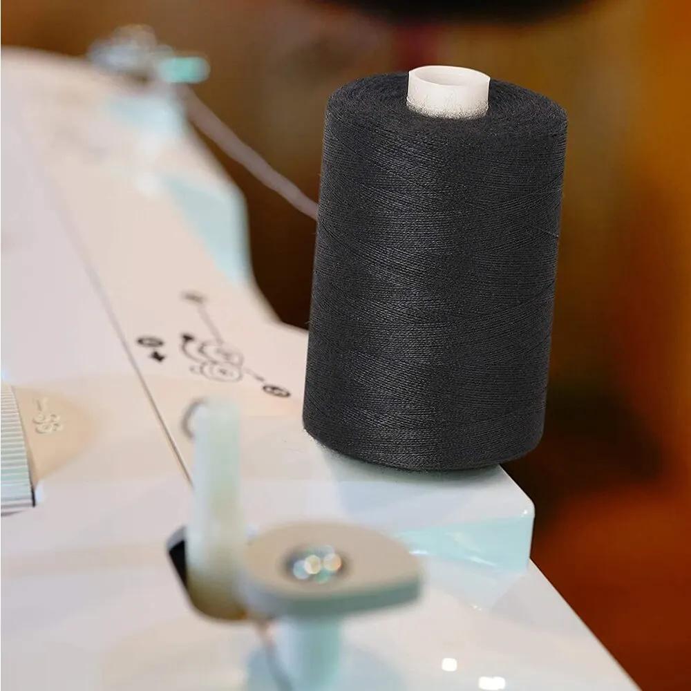 Ensemble de fils à coudre en polyester pour machines à main, Végétde bricolage, 500m, 2 pièces