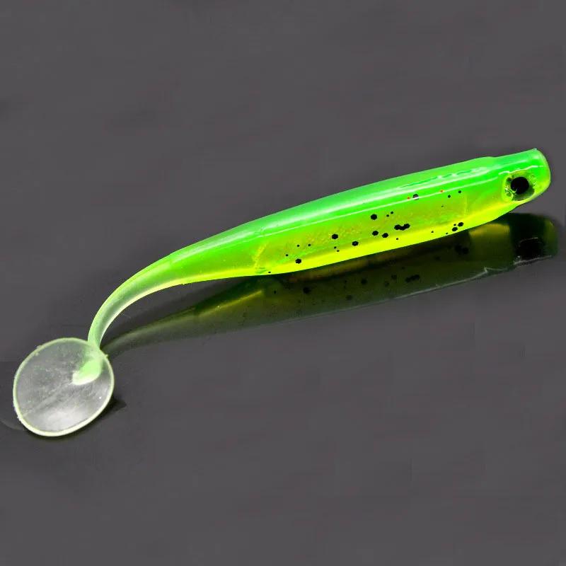 2 pièces/lot 7 cm/9 cm 2g/5g Wobbler leurre de pêche arc-en-ciel Shiner appât T queue bionique soupl