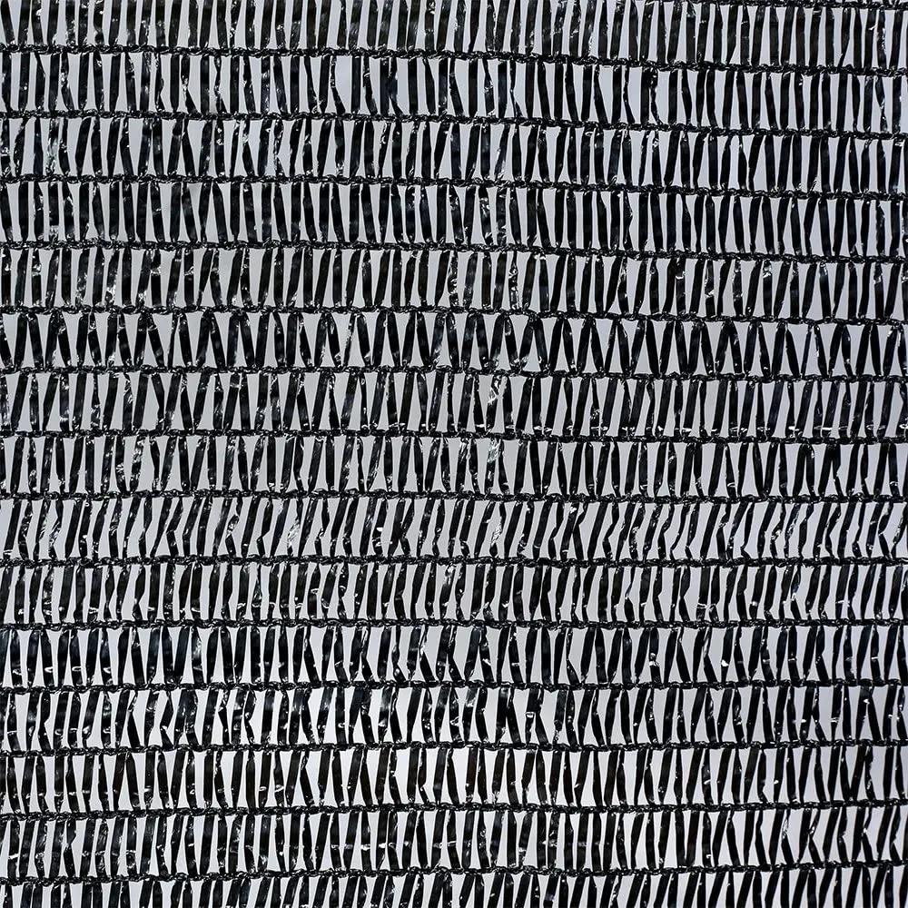 Grille d'ombrage noire à effet de serre avec œillets, crème solaire 70%, 12 pi x 16 pi