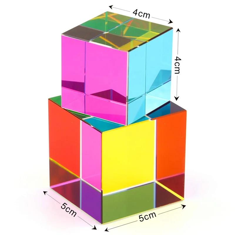 Prisme Cube de couleur trois couleurs primaires, Science populaire, expérience de couleur optique, j