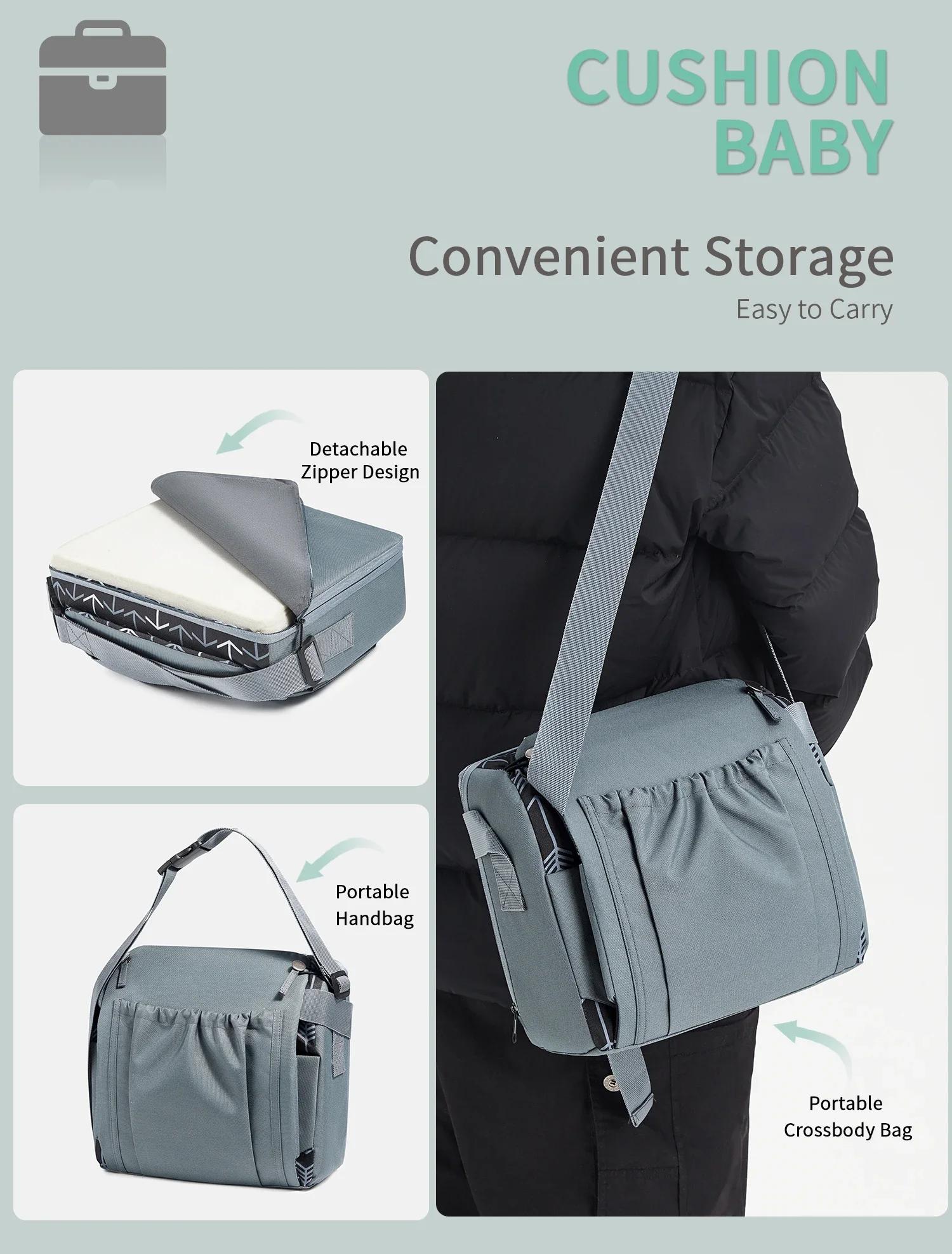 INSULAR Portable pliable anti-dérapant siège pour enfants coussin haut chaise de salle à manger pour