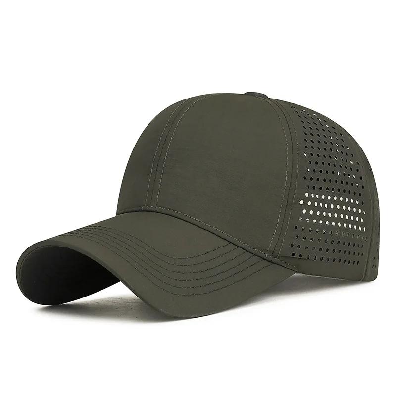 Casquette de soleil de randonnée légère pour hommes et femmes, chapeau respirant perforé au Laser à