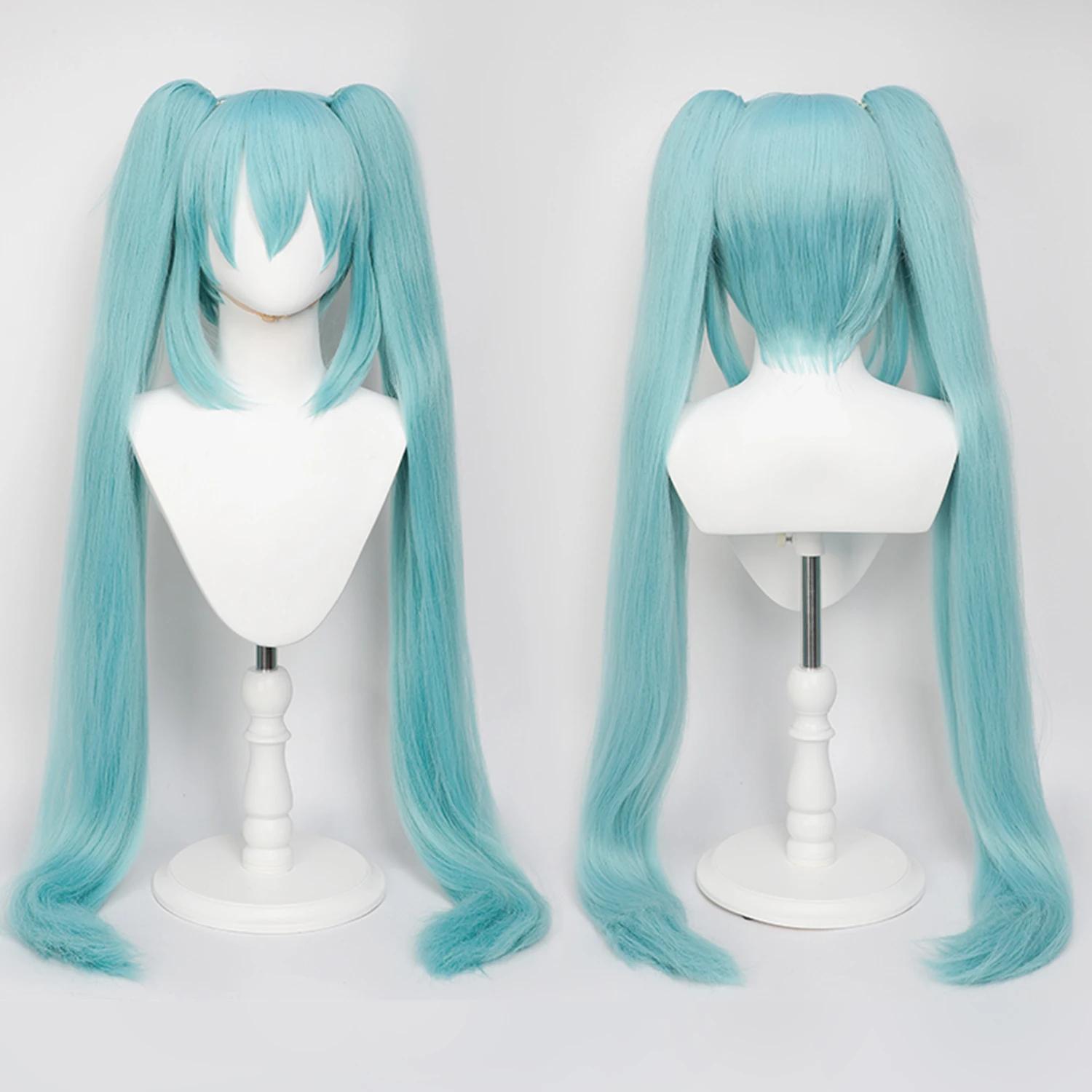 Perruque de Cosplay synthétique longue et lisse de 110cm + queue de cheval à Clip, perruques de Cosp