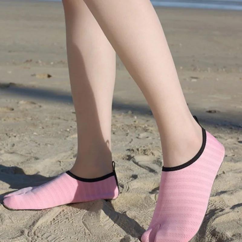 Chaussures de surf antidérapantes pour hommes et femmes, couleur unie, Style Couple, souples, pliabl