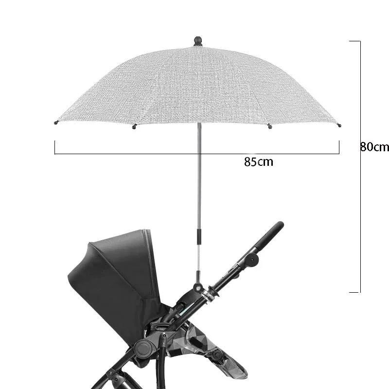 Parapluie pliant pour poussette de bébé, Protection solaire UV contre la pluie, Parasol universel ré