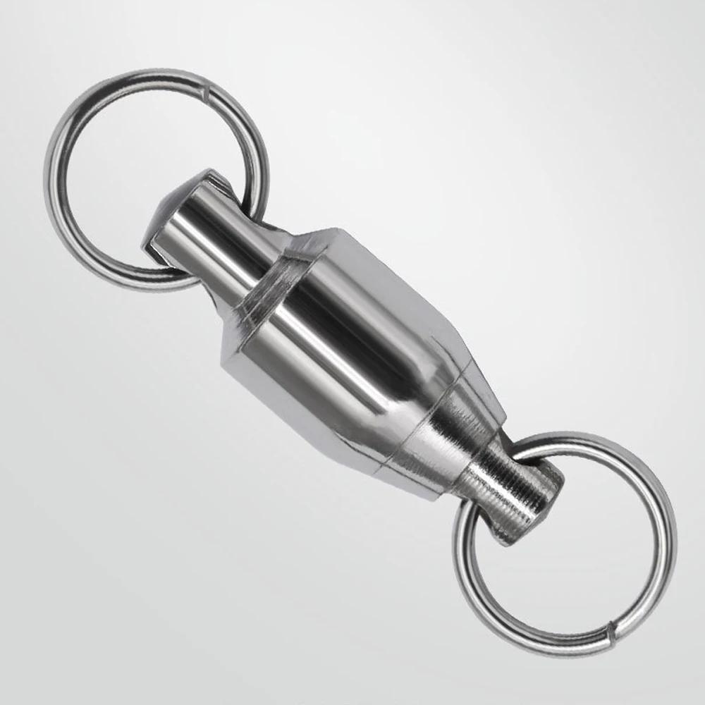 Chrdyuju-Émerillons de pêche à roulement en acier inoxydable, connecteur de baril, accessoires de pê
