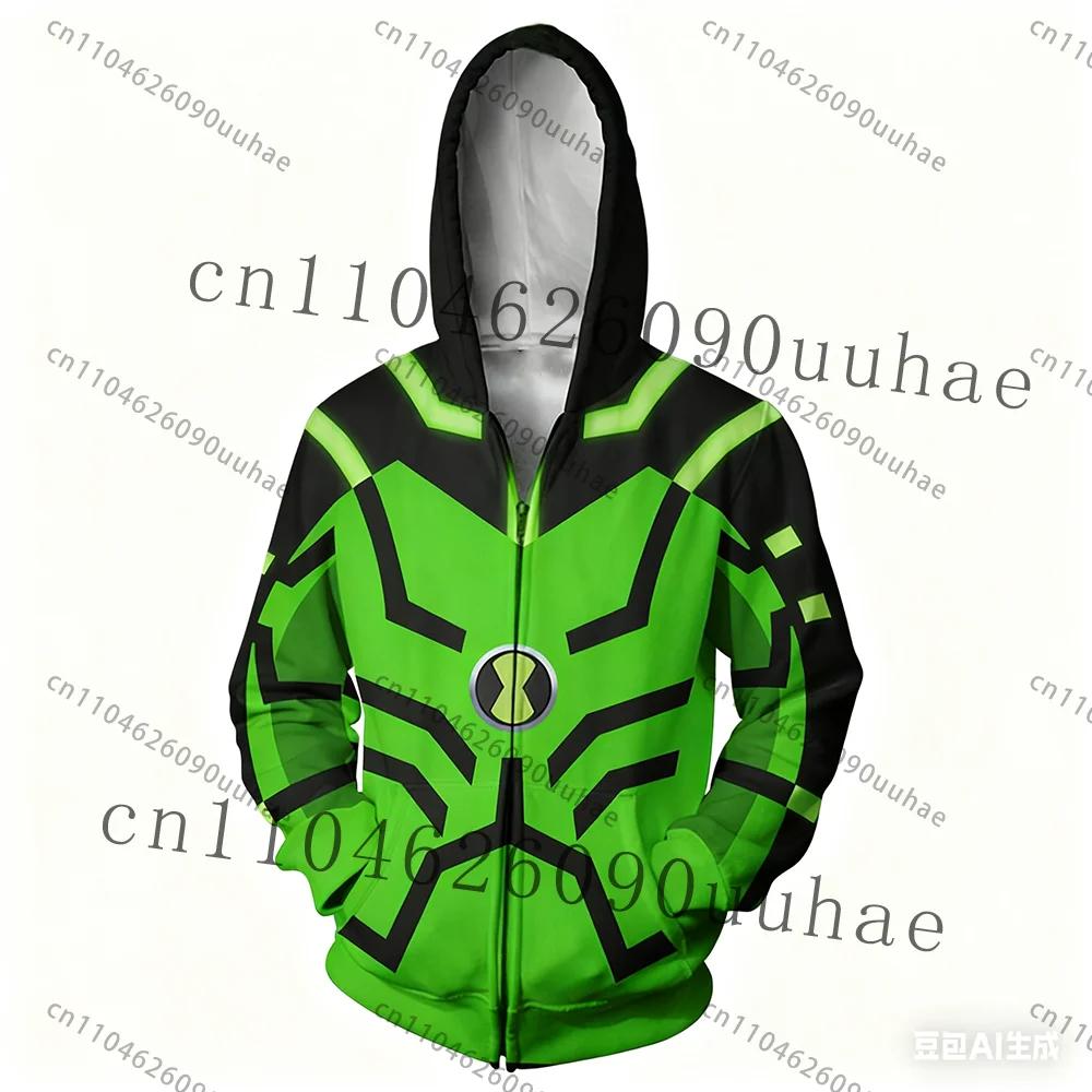 Nouveau Anime Omnitrix Ben10 sweat à capuche Cosplay pull Ben Tennyson imprimé enfant sweat à capuch