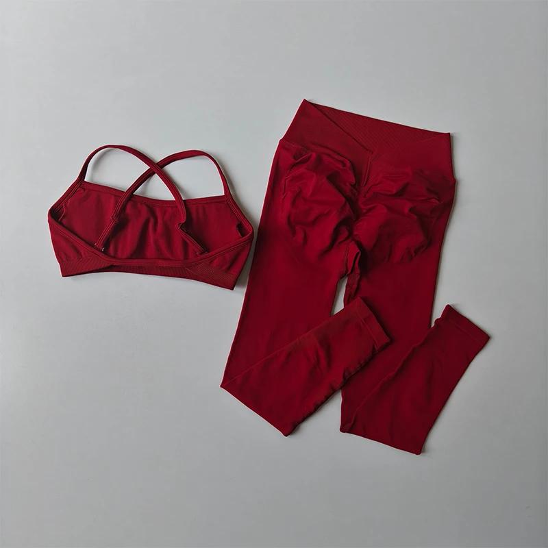 Leggings de Yoga taille haute sans couture pour femmes, séchage rapide, respirant, soutien-gorge de