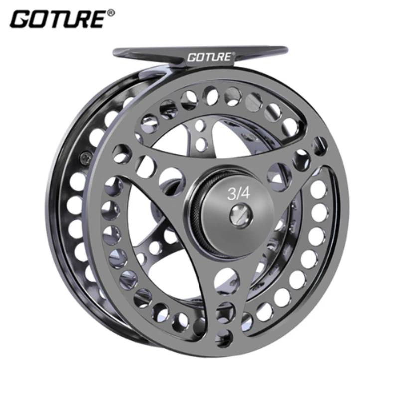 Goture-Moulinet de pêche à la mouche Arbor en aluminium usiné CNC, moulinet de pêche à la carpe à la