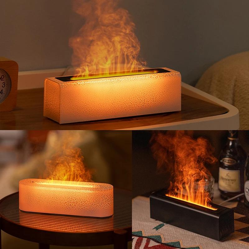 KINSCOTER diffuseur d'arôme d'huile essentielle humidificateur d'air de flamme diffuseur de brume fr