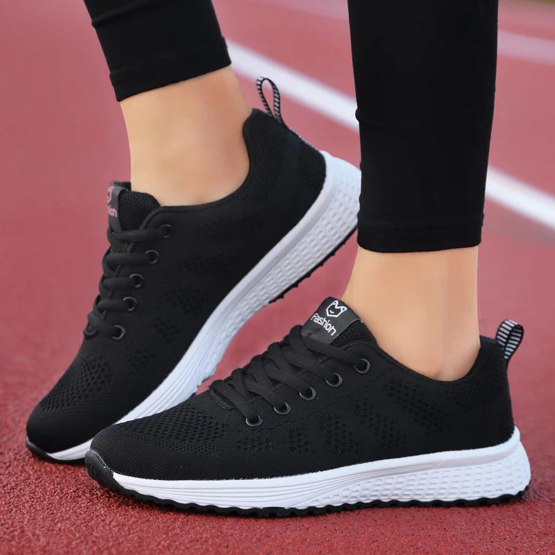 Baskets femme mode plateforme printemps été - Chaussures décontractées maille jogging tennis