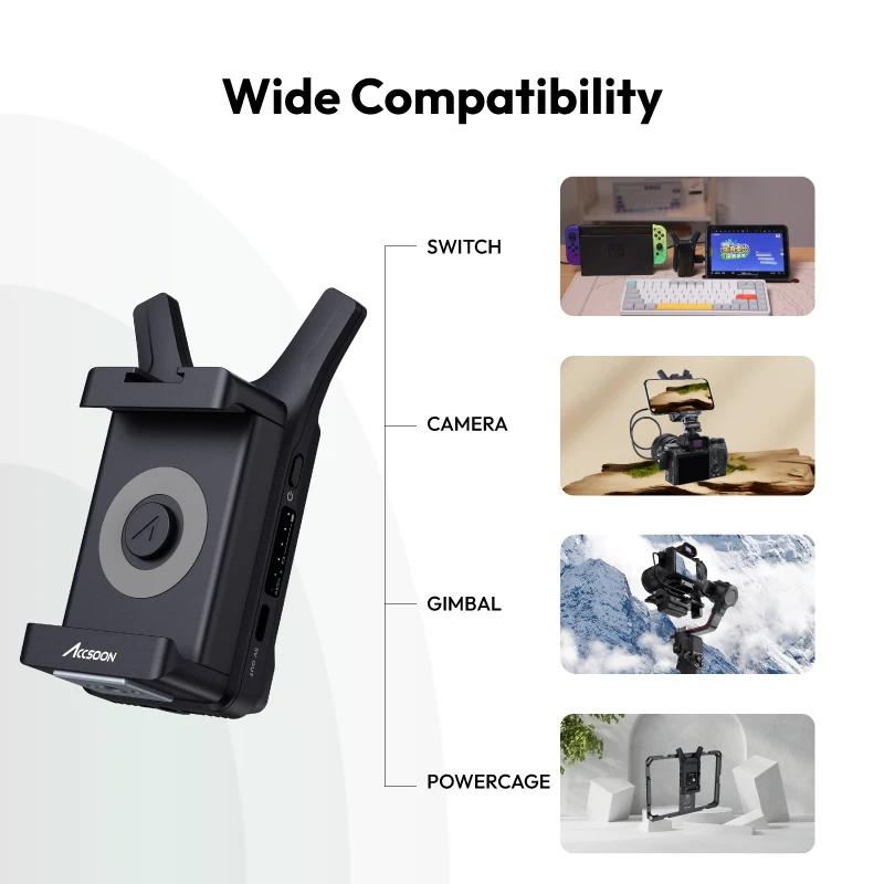 Émetteur vidéo sans fil Accsoon CineView Nano, système de transmission vidéo sans fil HDMI 5G pour D
