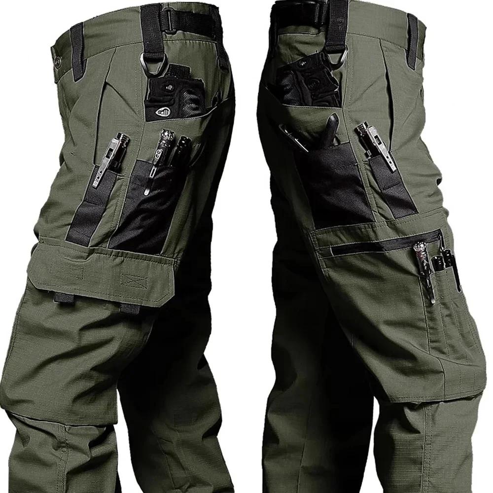 DulPants-Pantalon cargo imperméable pour homme, résistant à l'usure, multi-poches, extérieur, Skip F