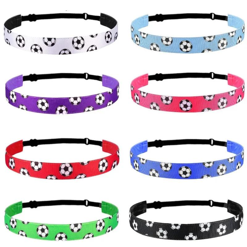Bandeau élastique anti-dérapant pour football yoga course accessoire mode cheveux sportif