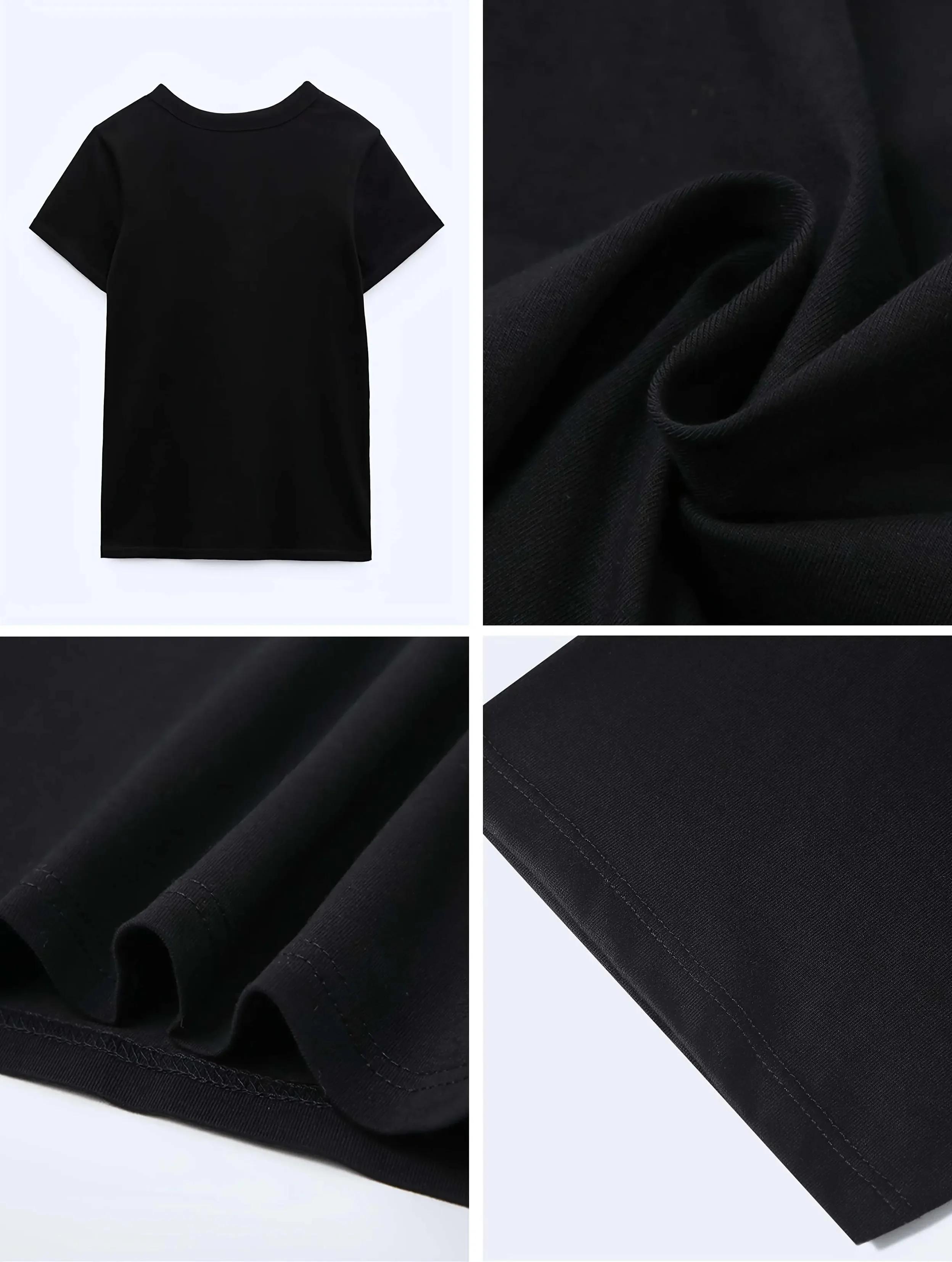 Nueva camiseta con imprimé de letras para mujer camiseta informal de moda versión coreana para mujer