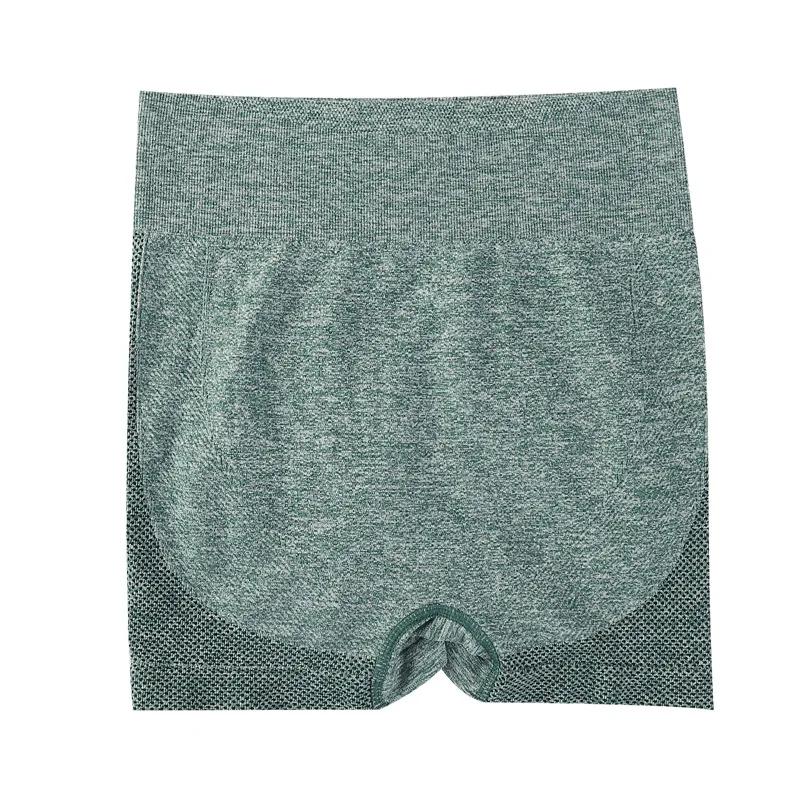Shorts de sport taille haute pour femme, sans couture, extensibles, pour le cyclisme, shorts de yoga
