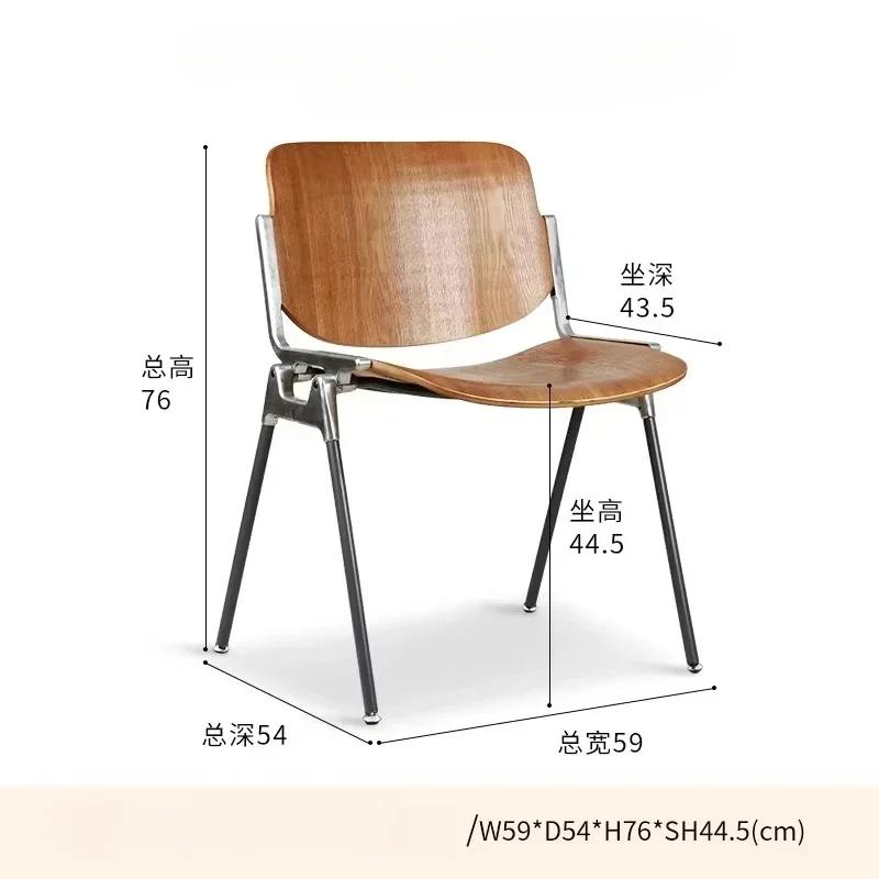 Chaises de salle à manger modernes, ergonomiques du milieu du siècle, à dossier haut, pour salle à m