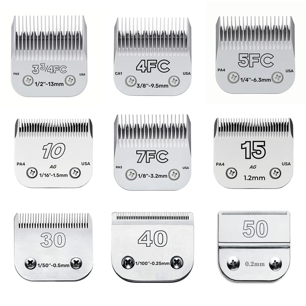 3F 4F 5F 7F 9 # 10 # 30 # 40 # 50 # Lame de tondeuse professionnelle pour animaux de compa