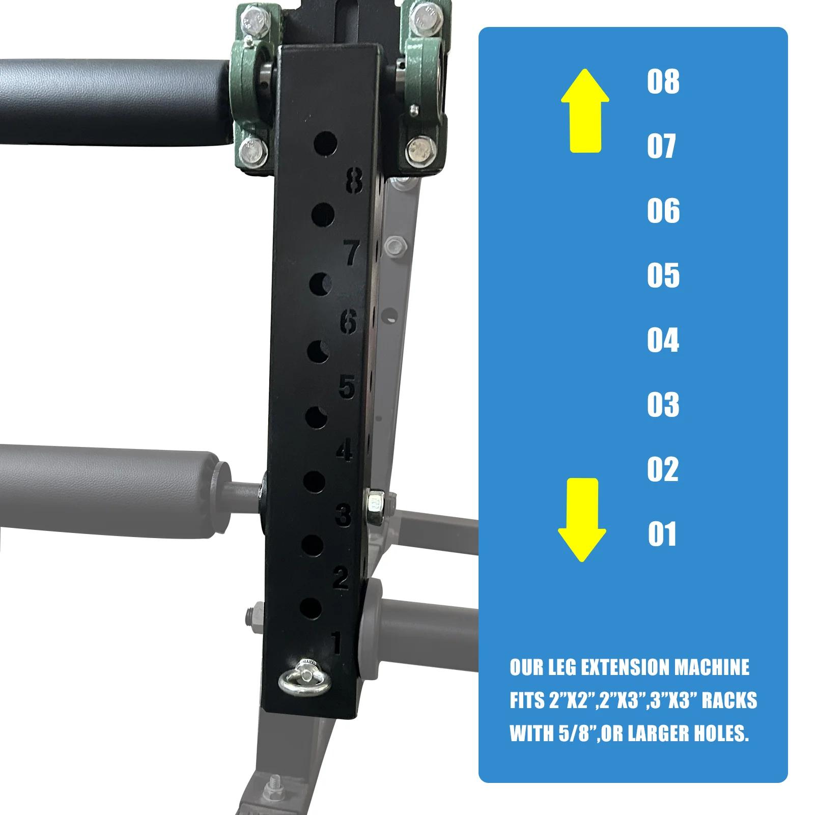 Machine d'extension et de boucles de jambe montée Power T1, équipement de gymnastique à domicile, pr
