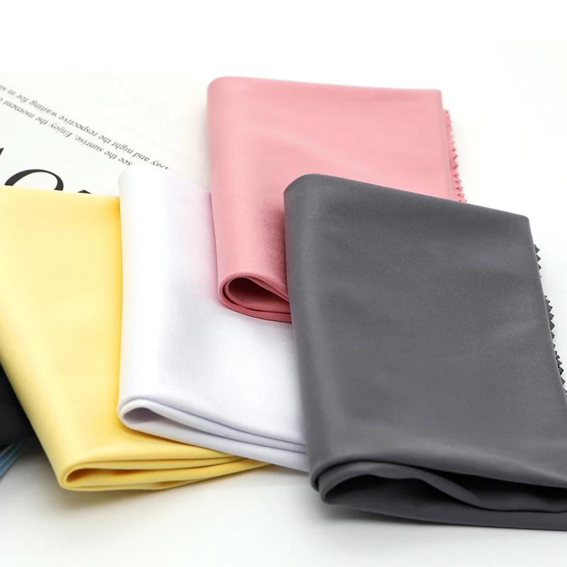 Nettoyeur de lunettes en microcarence, lingette colorée, gris, blanc, noir, lentille de lunettes, li