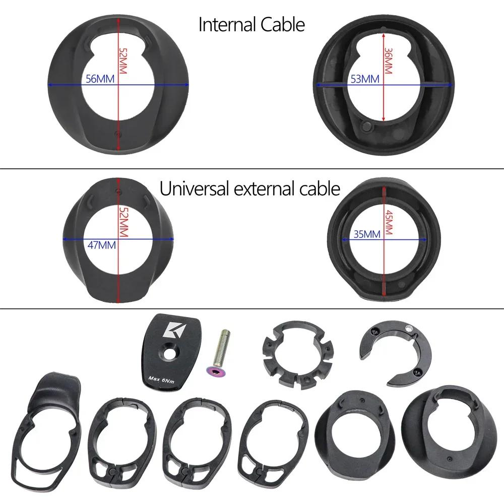 KOCEVLO-Guidon de vélo de route entièrement en carbone, intégré avec tige, acheminement interne des