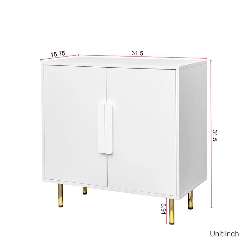Armoire de rangement moderne avec poignée, buffet, armoires de rangement, 2 portes, salon, salle à m