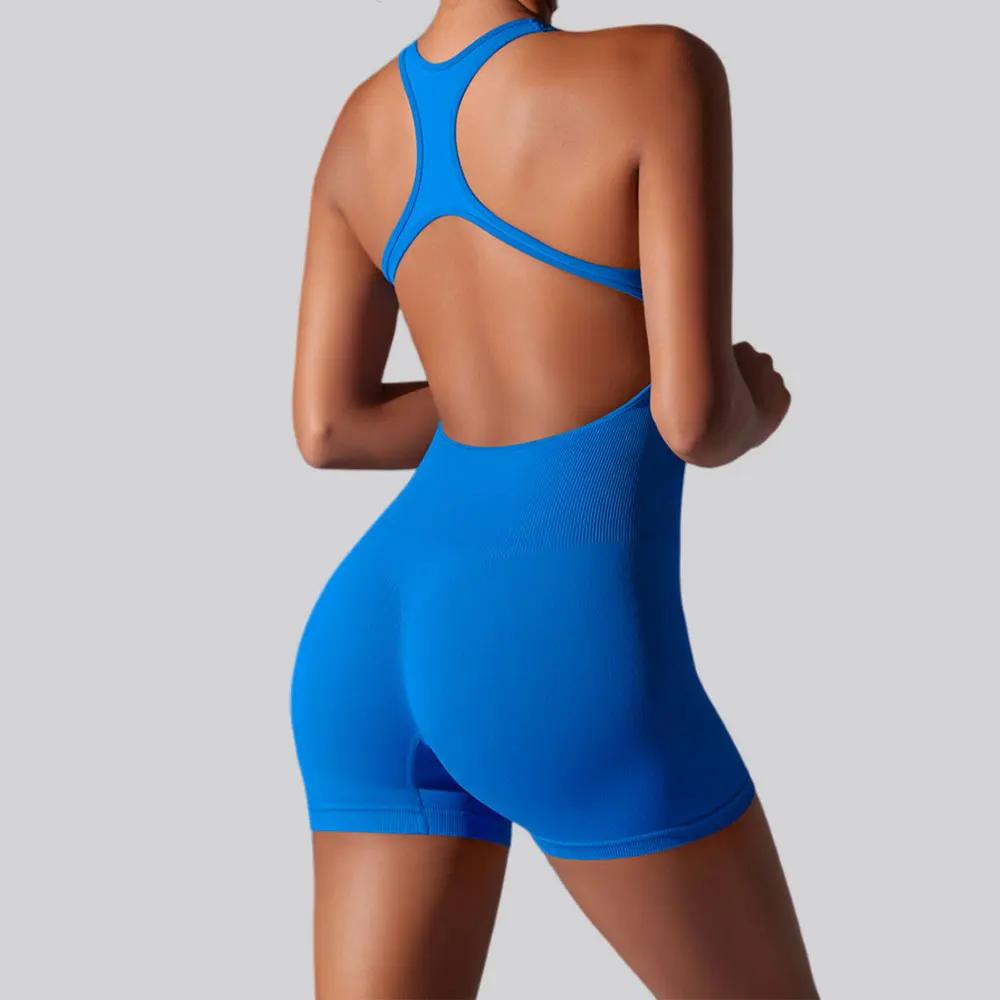 Combinaison de Fitness Sexy pour femmes, combishort de sport sans couture, course à pied, entraîneme
