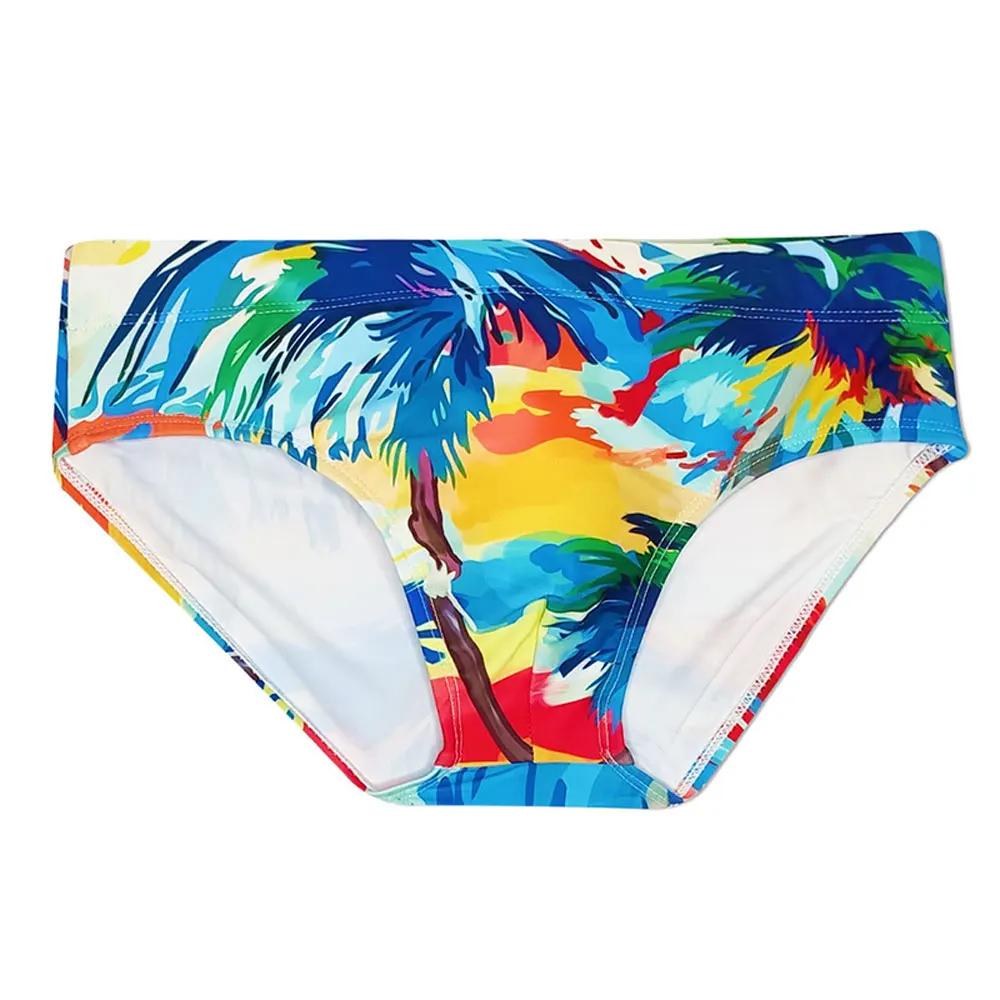 Marque Sexy slips maillot de bain serré Stretch maillot de bain hommes marque Surf été plage pantalo