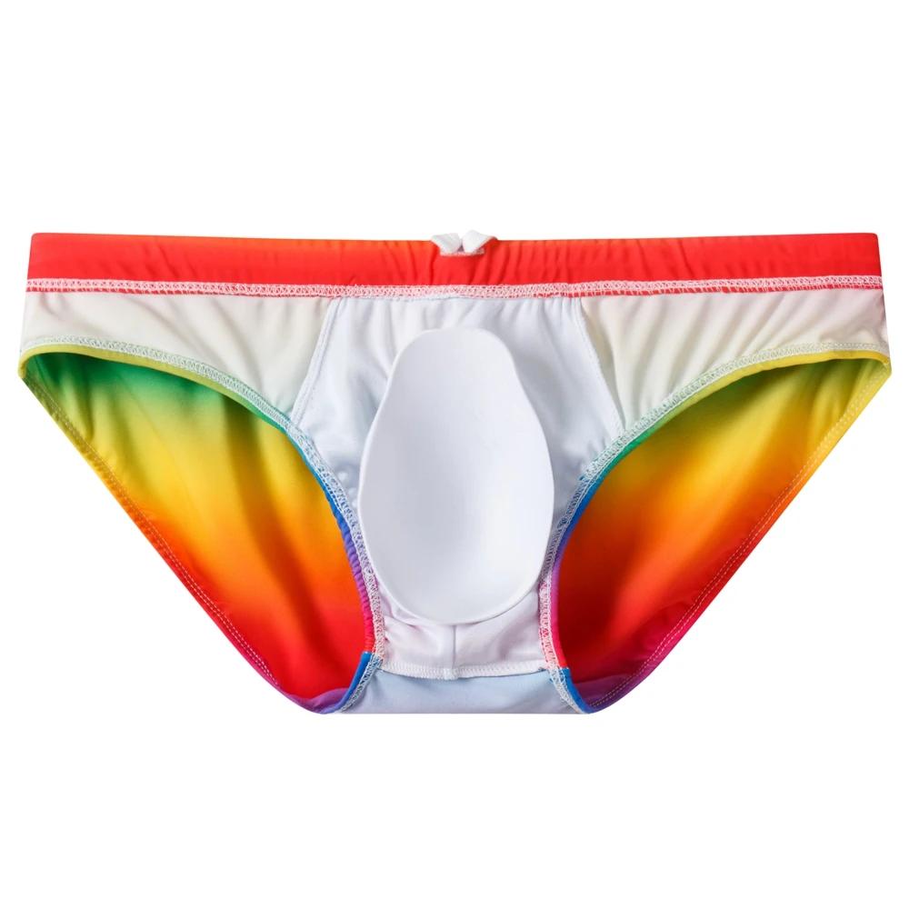 Jockmail marque maillots de bain pour hommes avec push-up multicolore troncs Boxer Sexy hommes respi
