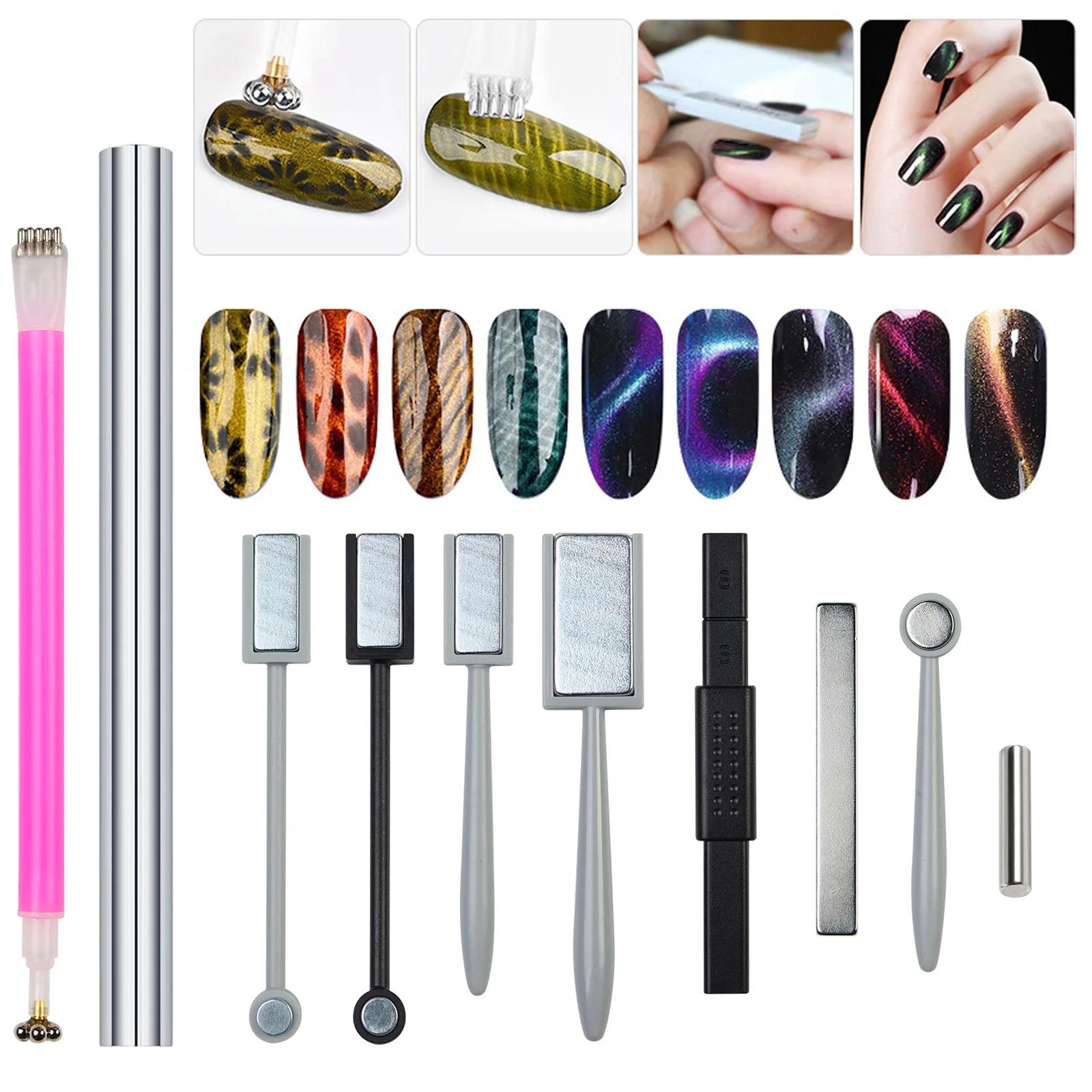 Bâton magnétique chat fort, vernis Gel UV, décoration des ongles, stylo magnétique multifonction fra