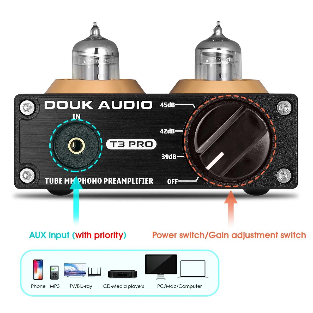Nobsound Mini MM RIAA Phono scène platine préampli HiFi stéréo Audio Tube sous vide préamplificateur