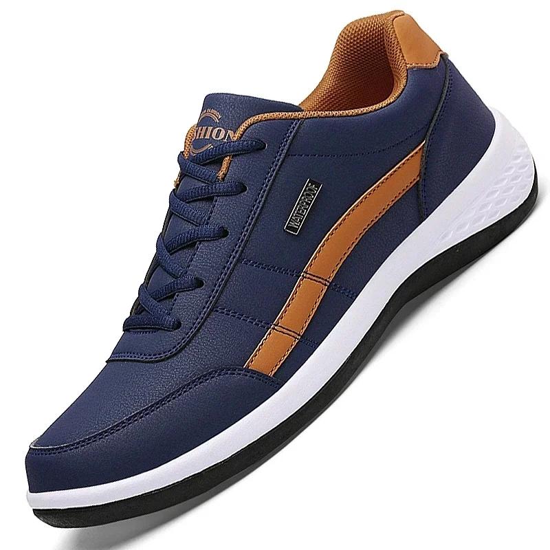 Cuir hommes chaussures baskets tendance chaussures décontractées italien respirant loisirs hommes ba