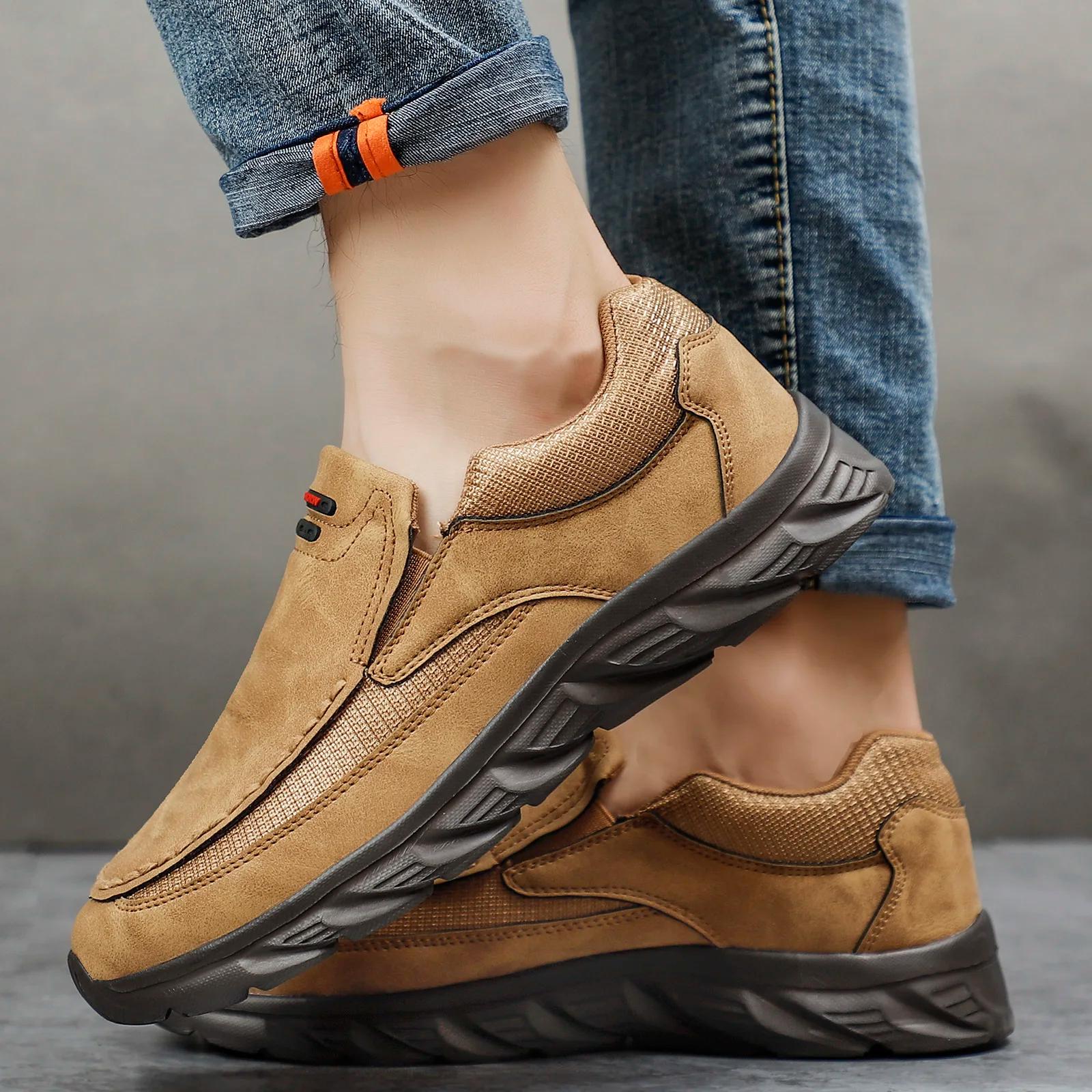 Mocassins homme cuir respirants 2024 - Baskets plates confortables - Chaussures décontractées nouveau modèle