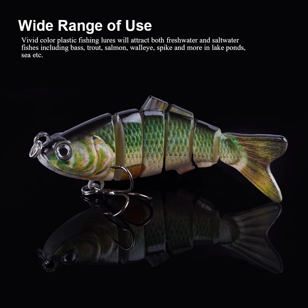 Leurre de pêche articulé Hanlin 5/6/7/8/10cm, mini-swimbait flexible, leurre bionique crankbait coul